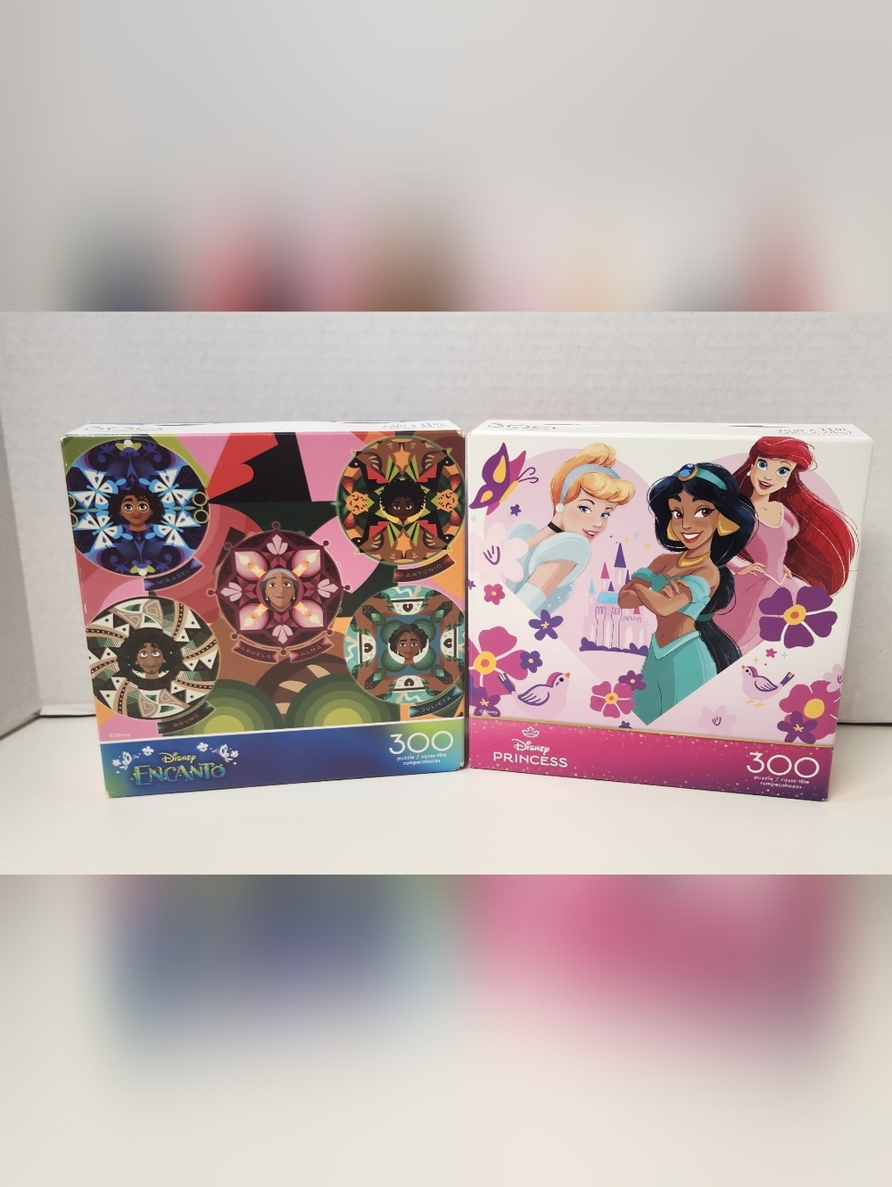 Disney Princess & Encanto 300-Piece Jigsaw Puzzle Duo - Pink & Multicolor